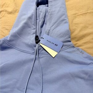 Mugler Soft Blue Hoodie